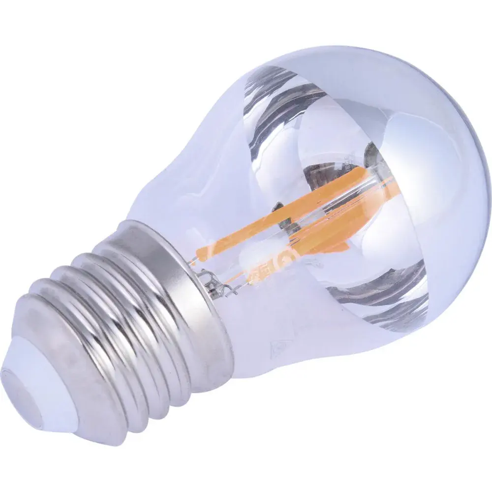 Lâmpada led filamento espelhado globo G45 bivolt Liege — fotografia 3
