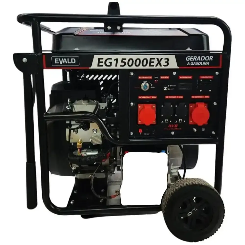 Gerador de energia à gasolina 17 KVA trifásico 380V EG15000EX3 Evald — fotografia 3