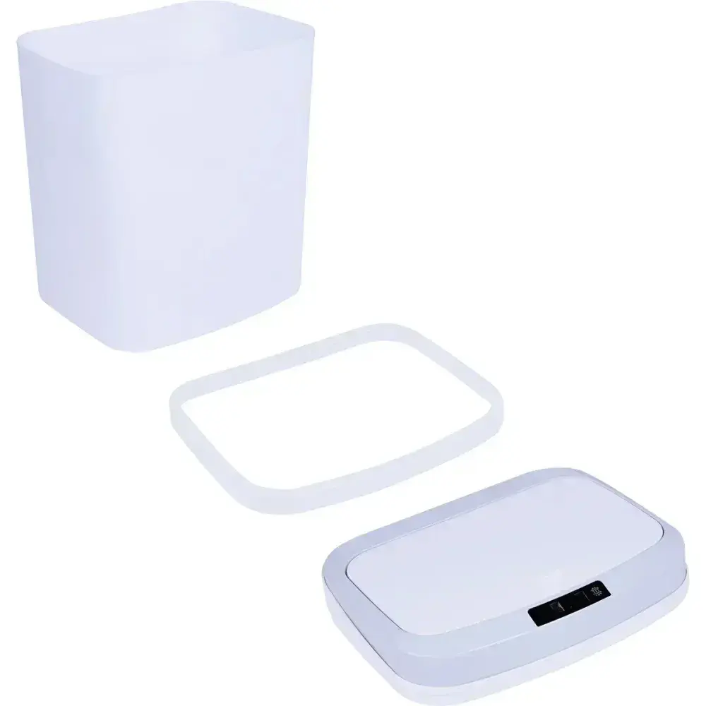 Lixeira automática usb branca 16L Kala — fotografia 12