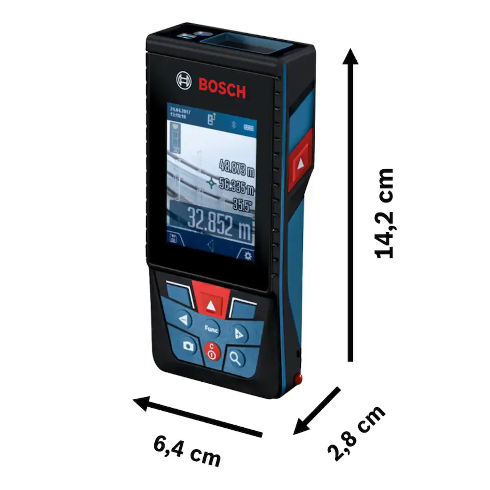Trena laser Bosch GLM 120 C alcance 120m com Bluetooth — fotografia 6