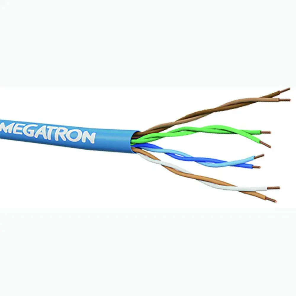 Cabo rede lan CAT5E utp cmx 305M azul Megatron
