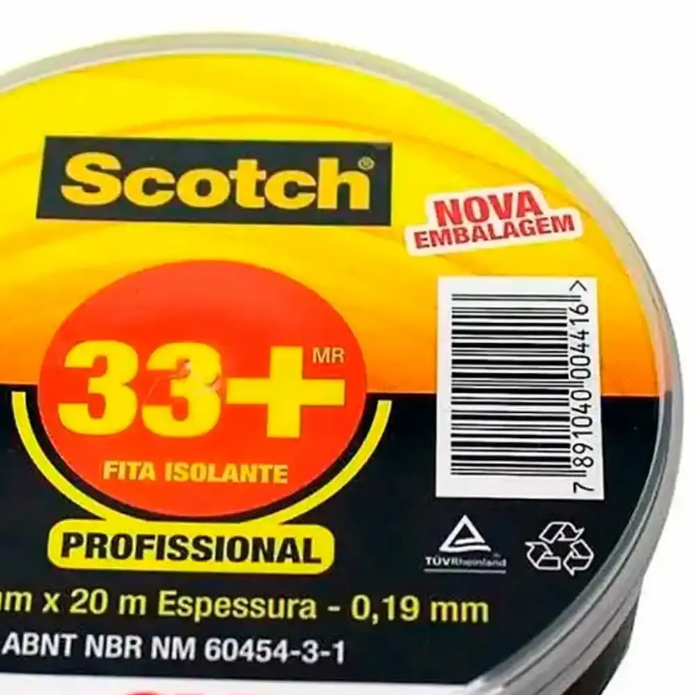 Fita isolante 33+ scotch 20 metros 3M — fotografia 5