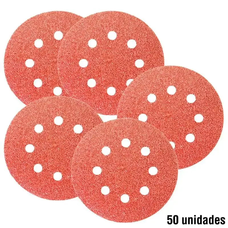 Disco de Lixa 5 POL c/ Velcro Grana 100 com 50 Unidades MTX — fotografia 4