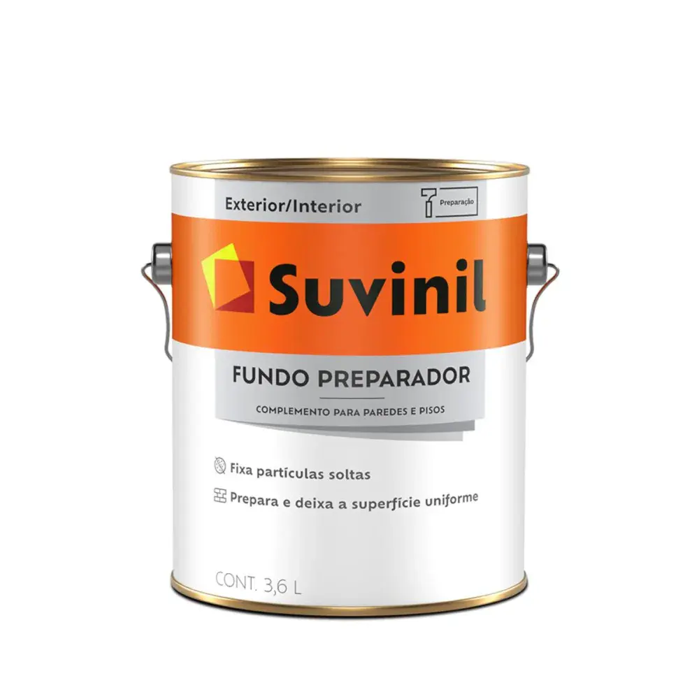 Tinta fundo preparador para alvenaria incolor 3,6L Suvinil — fotografia de referência