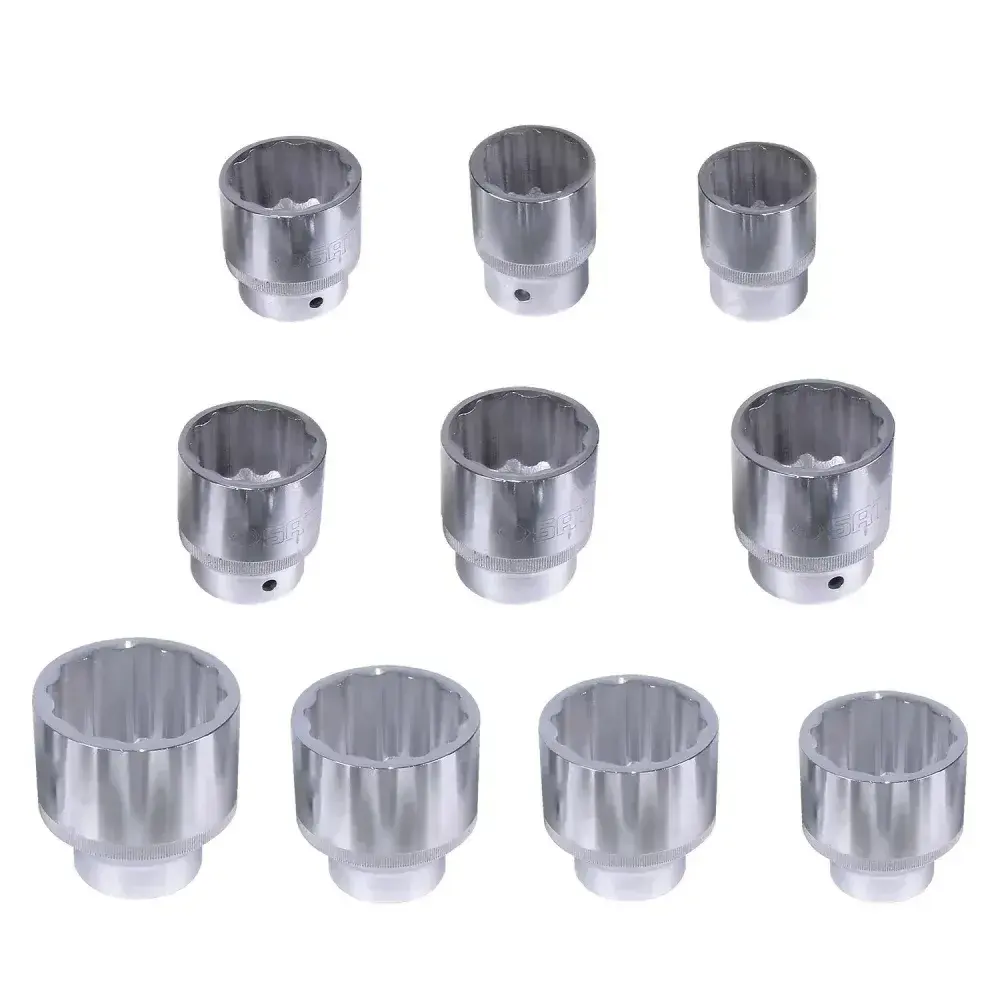 Jogo de soquetes estriados 30- 60MM 3/4 com 15 peç Sata — fotografia 8