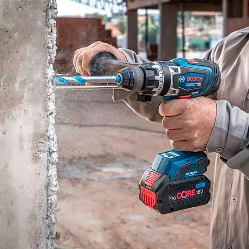Parafusadeira furadeira à bateria 18V com impacto sem bateria e carregador GSB18V-150 Bosch — fotografia 5