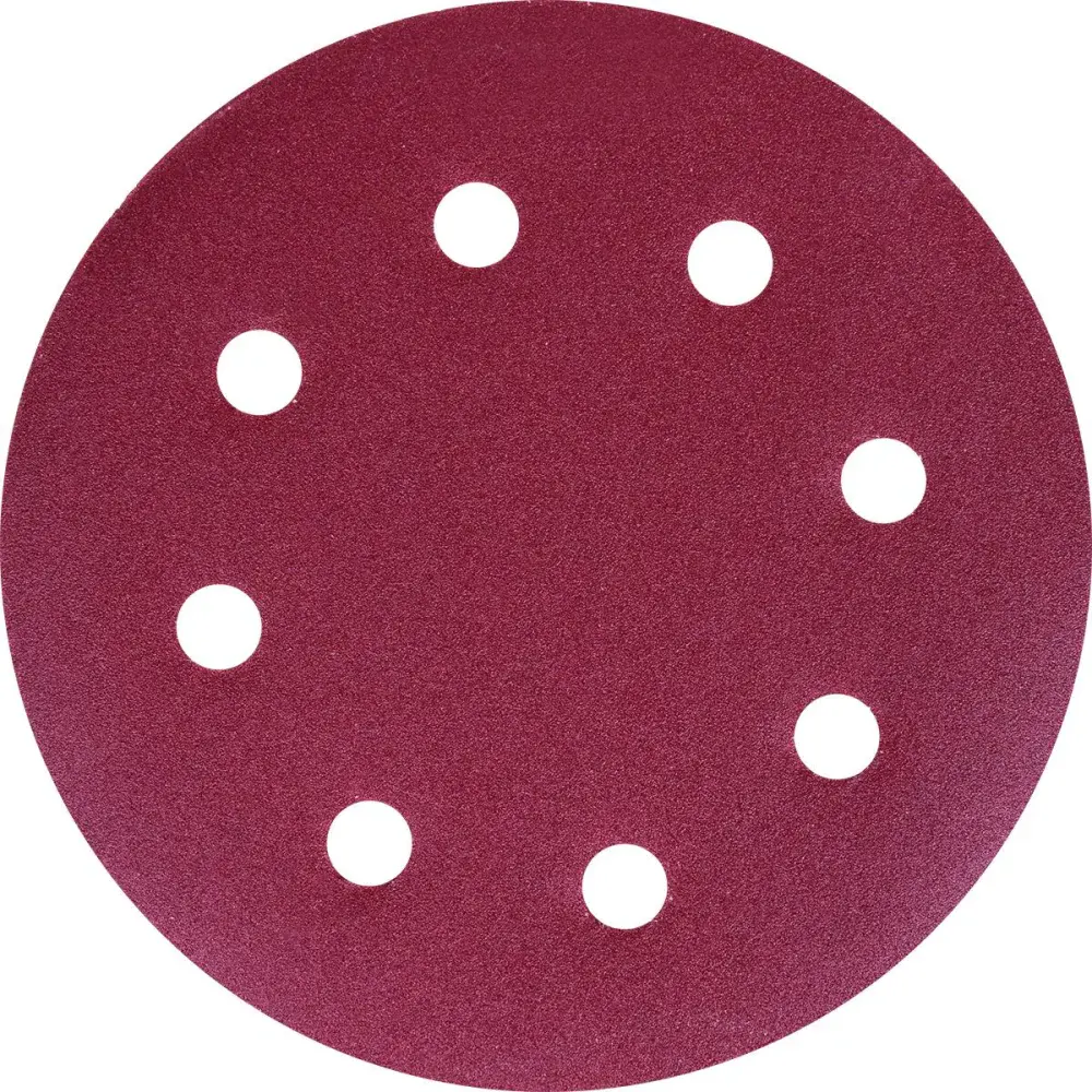 Disco de lixa 180MM grão 180 com 8 furos WBR — fotografia 3