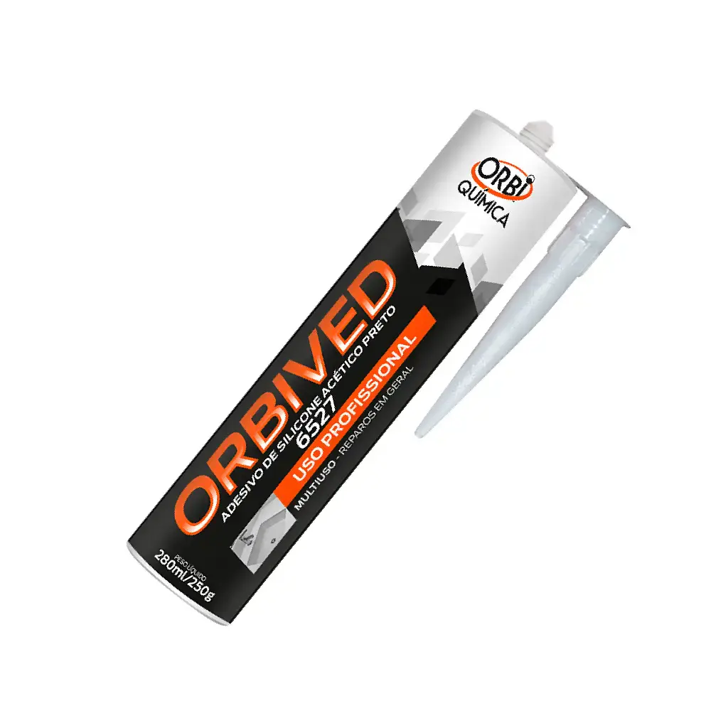 Adesivo de silicone multiuso 250G preto 6527 Orbi — fotografia 5