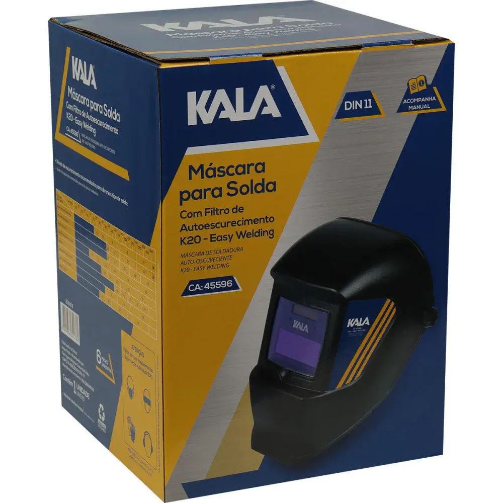 Máscara de solda com auto escurecimento K20 DIN11 Kala — fotografia 4