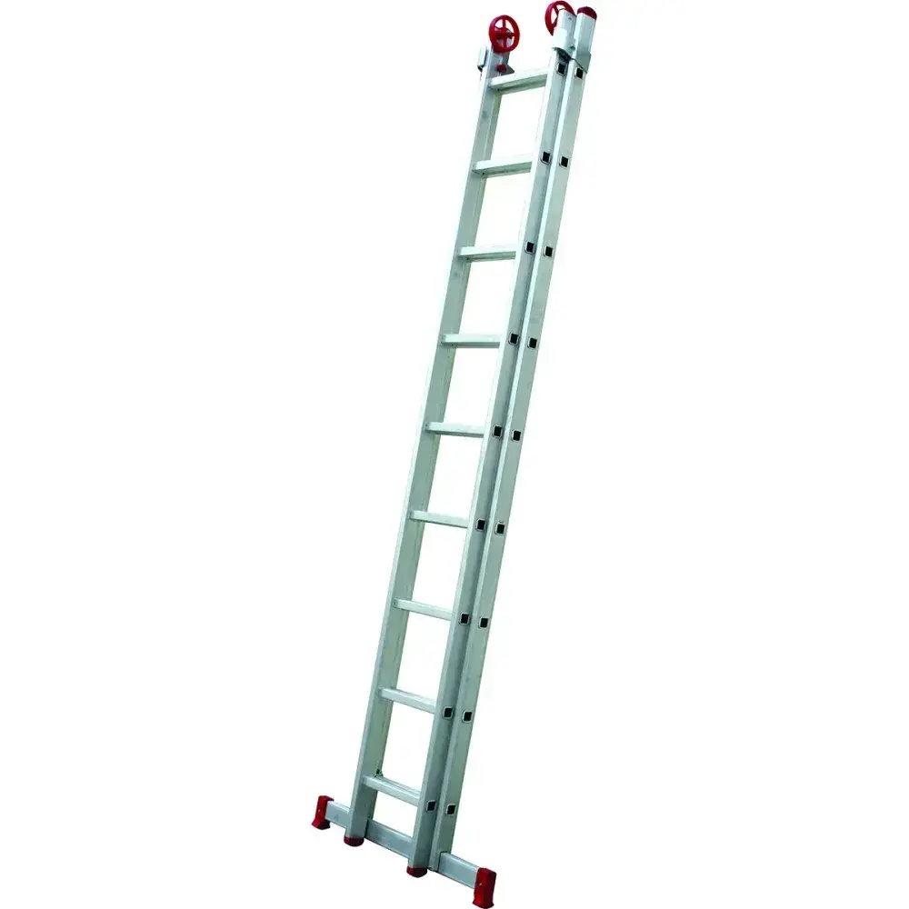 Escada de alumínio dupla extensiva 2X9 Worker — fotografia 4