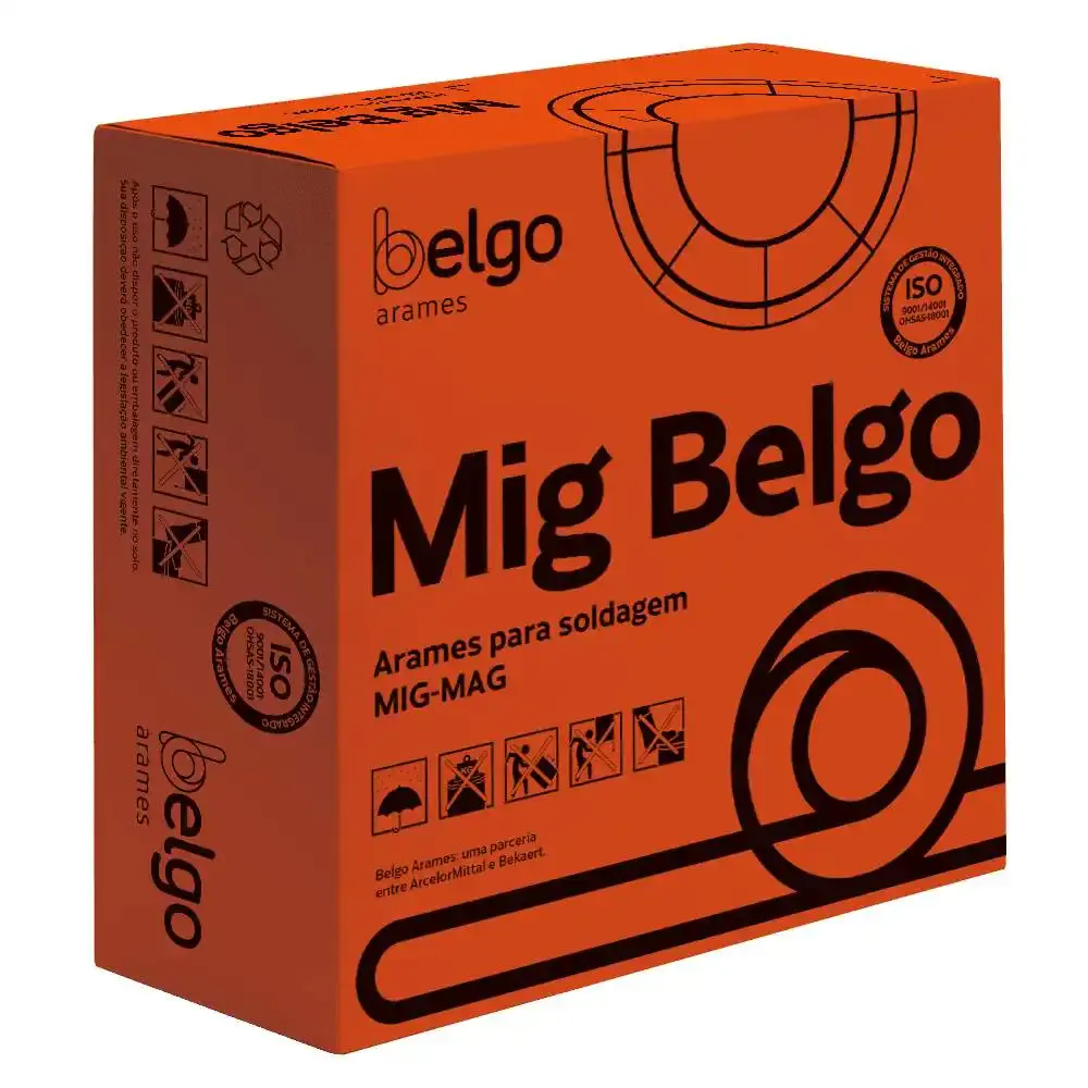 Arame para solda mig 0.8 MM capa-capa 15KG Belgo — fotografia 3