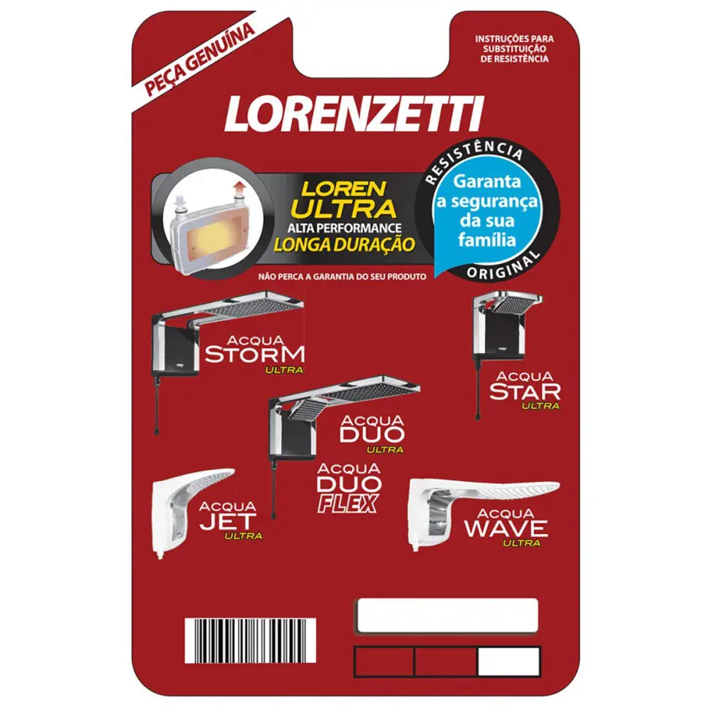 Resistência acqua lorenzetti duchas star 127V 5500W — fotografia de referência