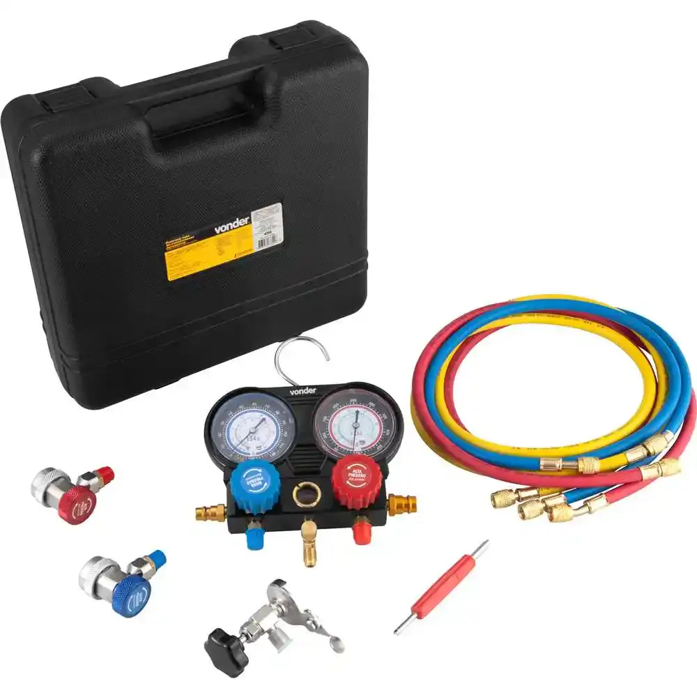 Manômetro manifold para ar-condicionado automotivo Vonder