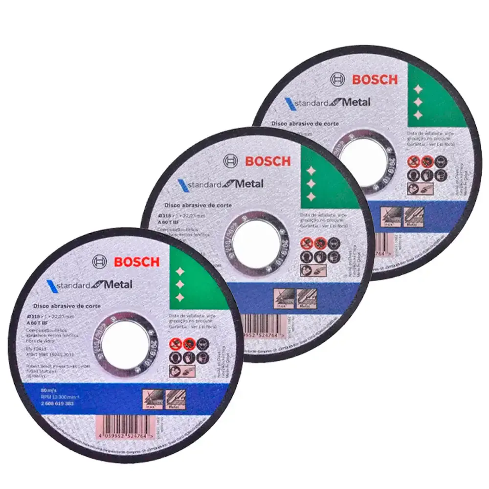 Kit Esmerilhadeira Angular 4.1/2 POL 700W GWS 700 + Disco de Corte 4.1/2POL 115 mm X 1.0 mm 110 V Bosch — fotografia 3