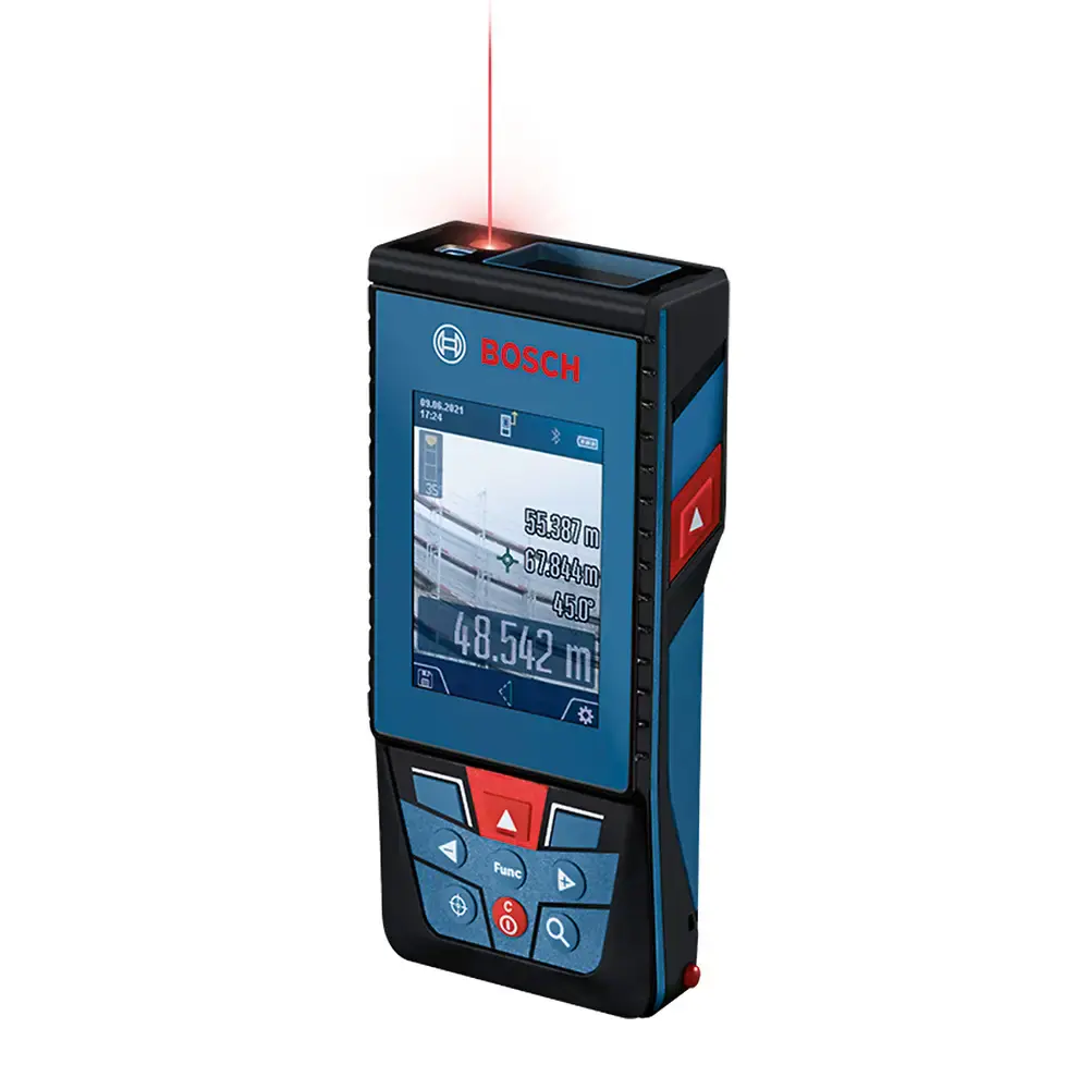 Medidor distância laser trena GLM 100-25 c bluetooth Bosch — fotografia 2
