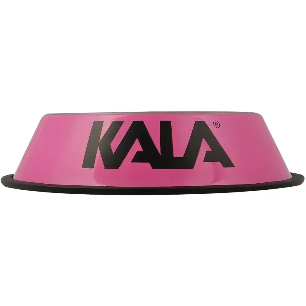 Tigela para pets em aço inox rosa 22CM Kala — fotografia 5