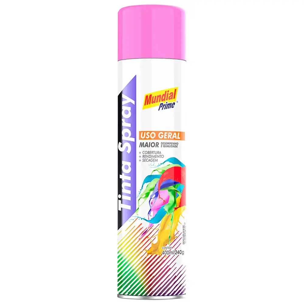 Tinta spray 400ML rosa AE01000075 Mundial prime