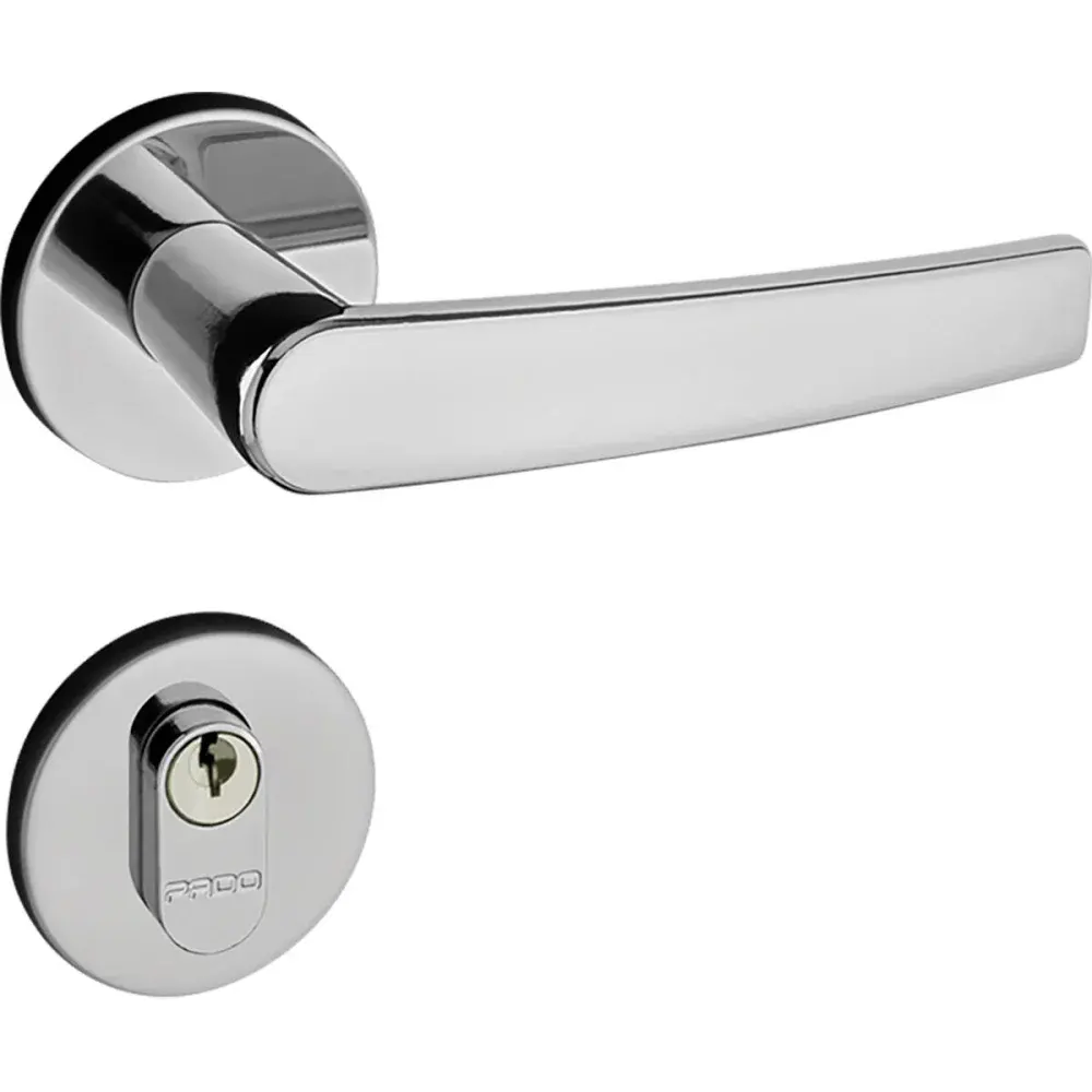 Fechadura com roseta concept cromado externo 55MM Pado