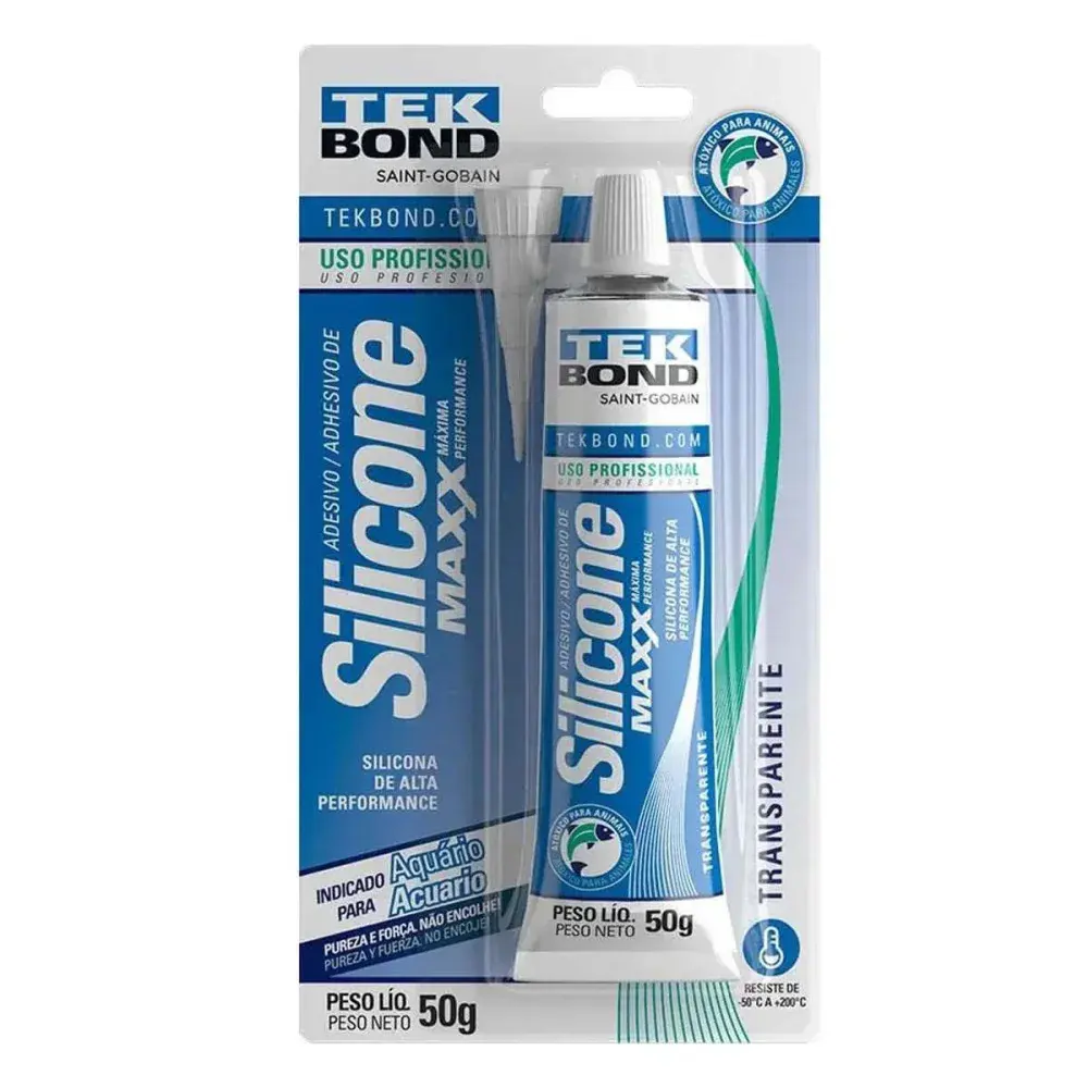Silicone para aquário modelo maxx 50G transp/da Tekbond — fotografia 3