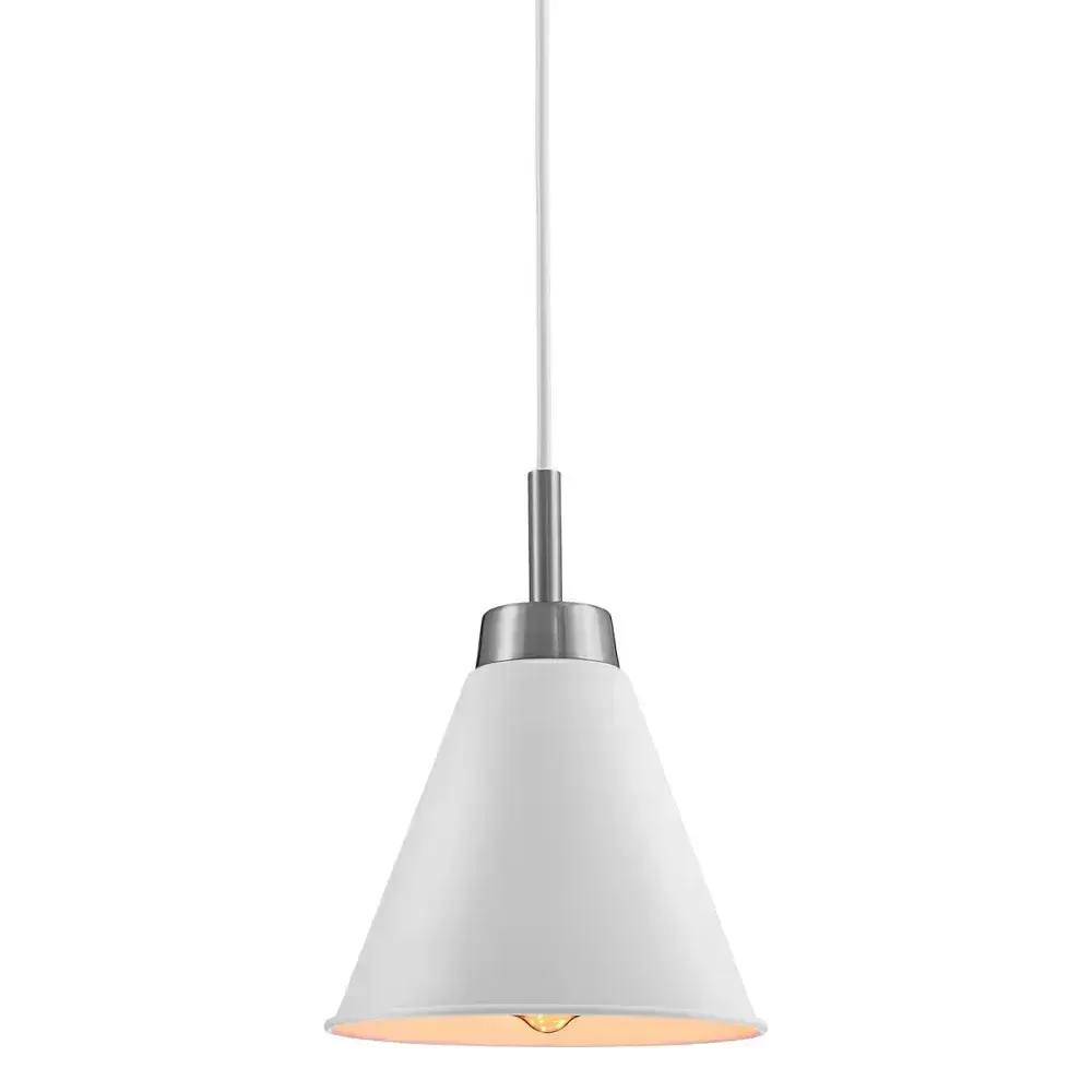 Luminária pendente mazin branco e dourado Kala — fotografia 4