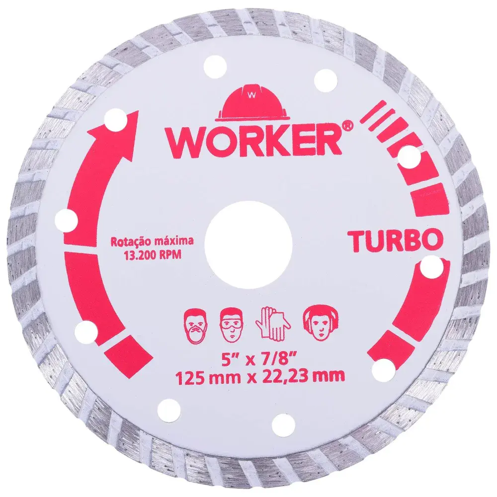 Disco diamantado turbo 125MM .2MM Worker