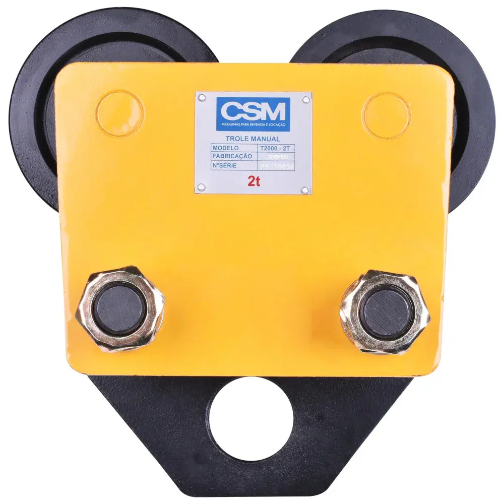 Carro trole manual para vigas 2T 10 a 15CM T2000 CSM — fotografia 3