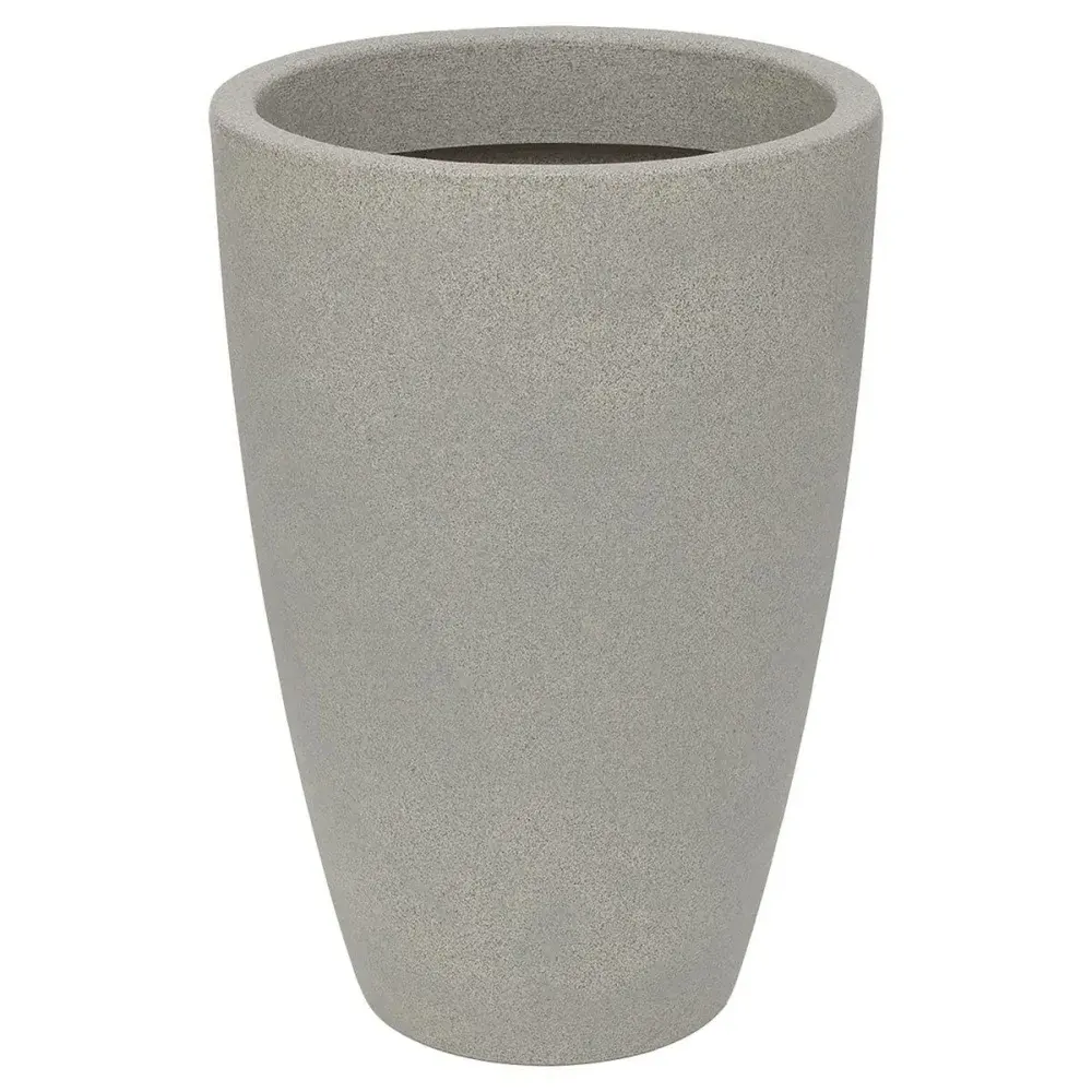 Vaso malta cone em granito pedra 30X40CM 19L Vasart