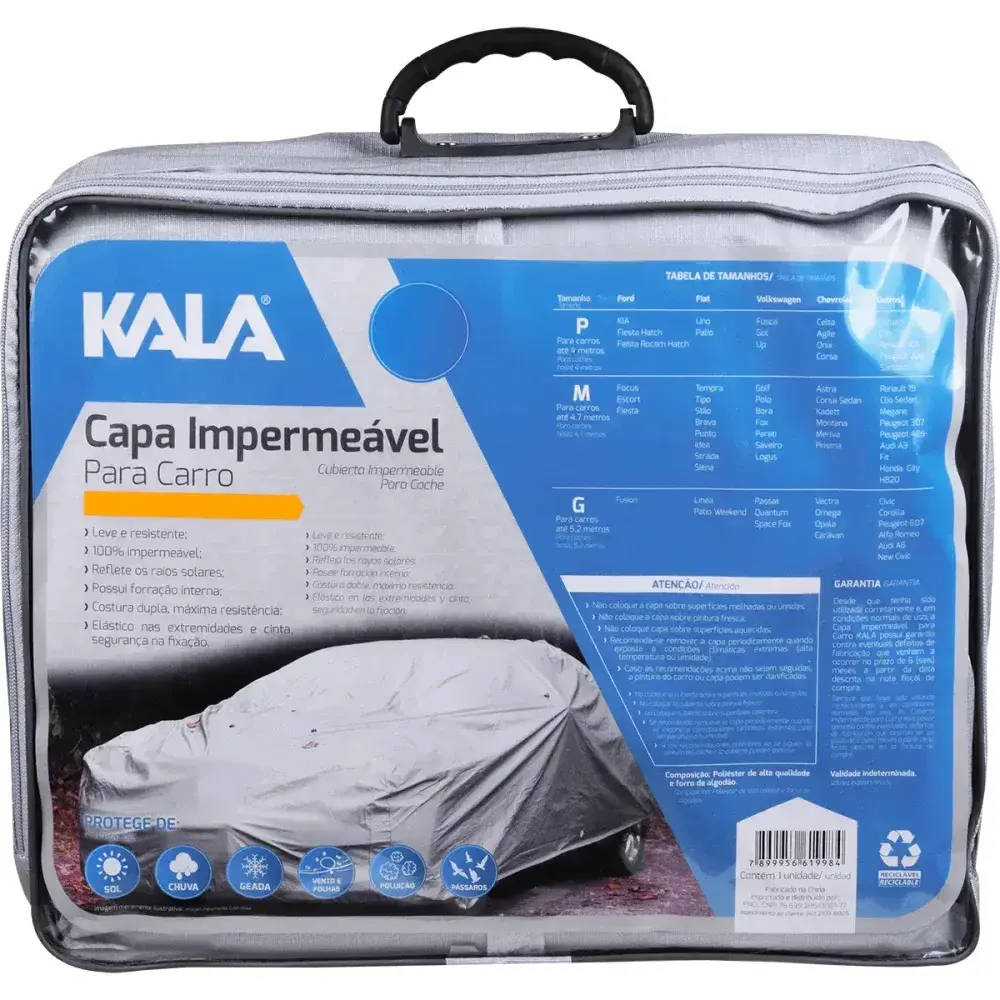 Capa de proteção impermeável para carro tamanho m Kala — fotografia 8