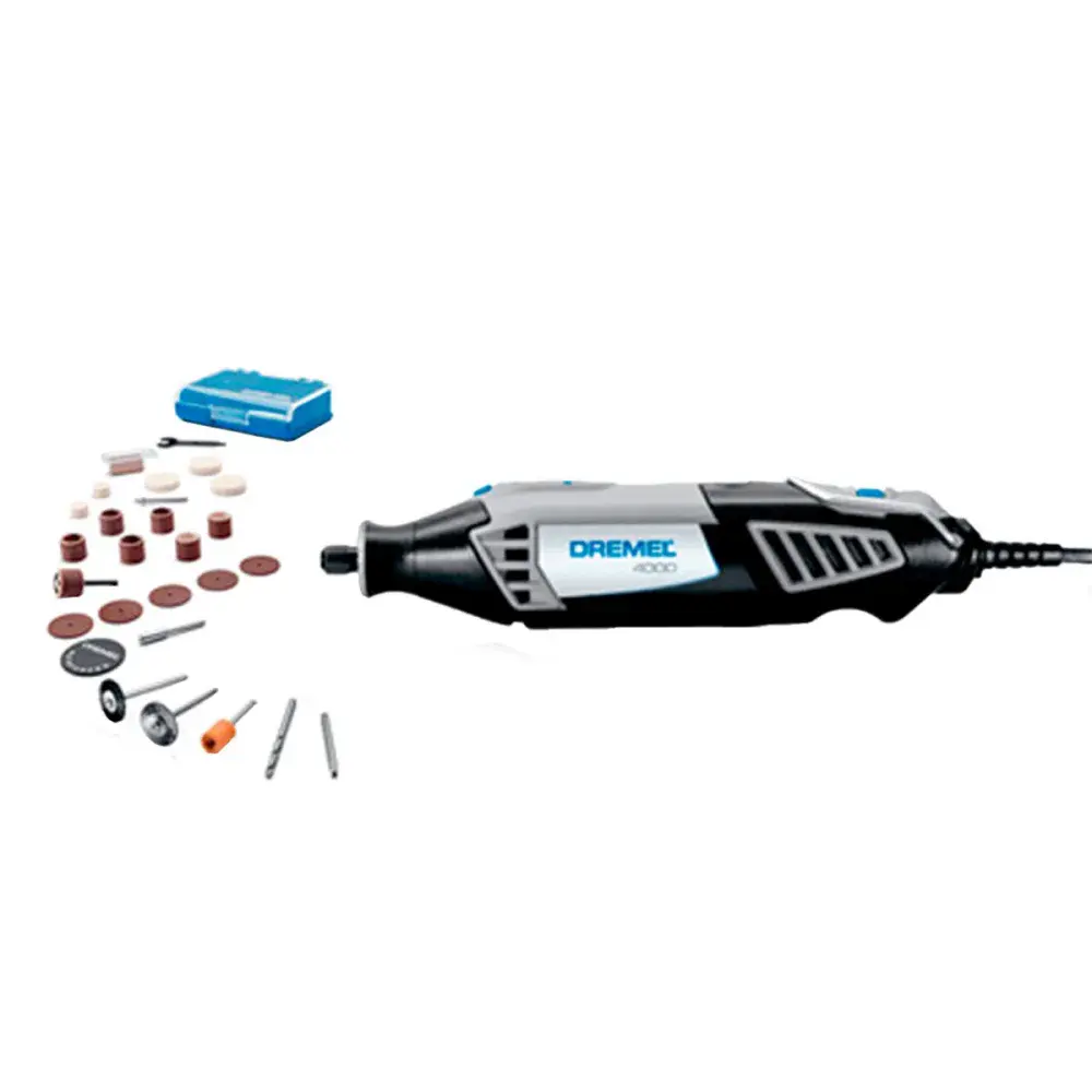 Microrretífica 4000 com acessórios 35000RPM 175W 127V Dremel