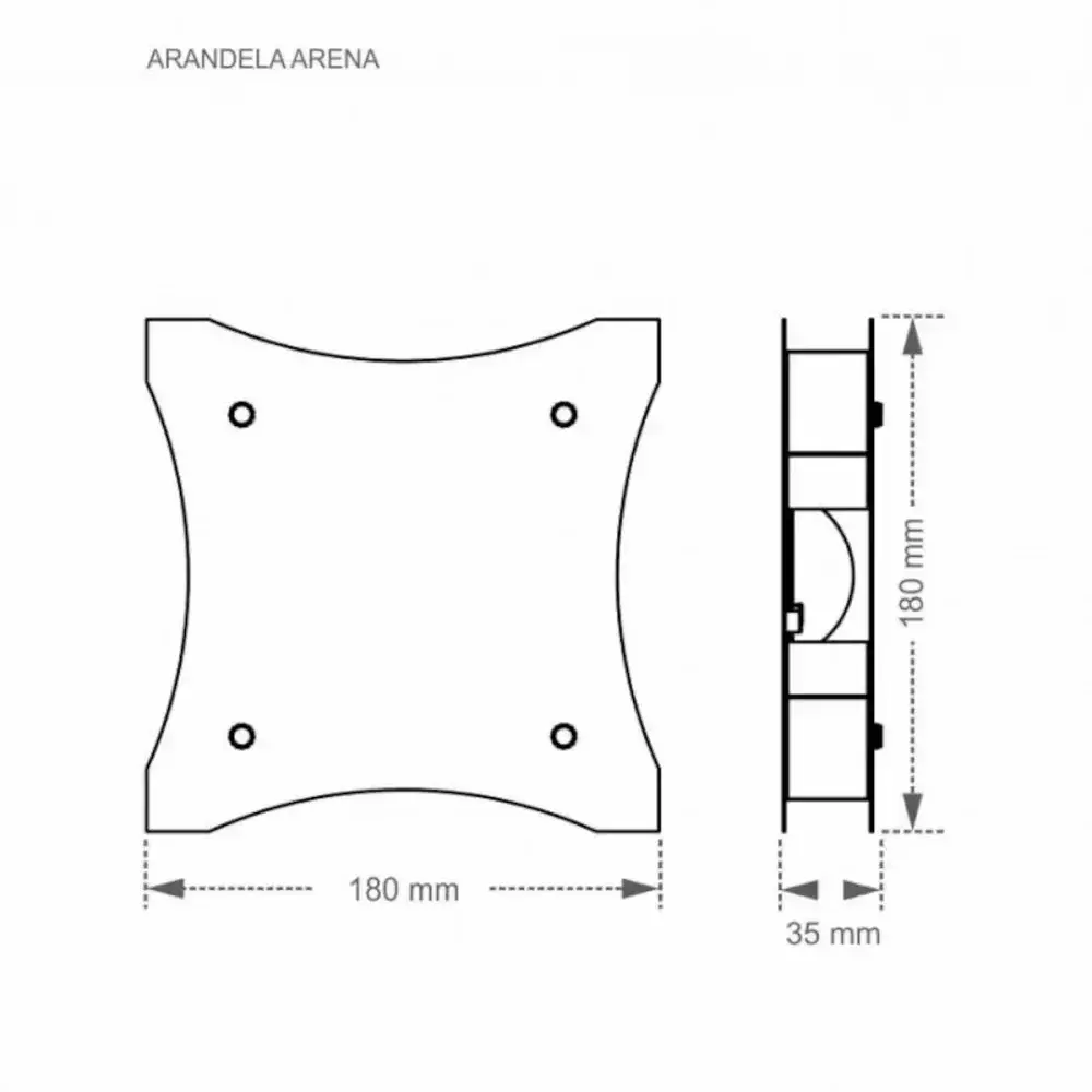 Luminária arandela arena 10W 2700K branca Taschibra — fotografia 6