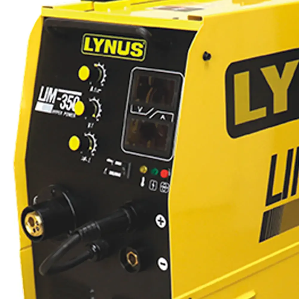 Solda multiprocessos MIG MAG MMA e TIG DC LIM-350 trifásica Lynus — fotografia 3
