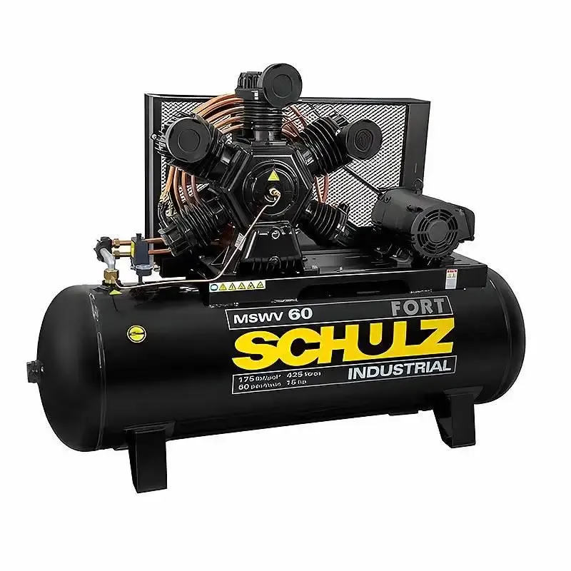 Compressor de ar 15 HP 60 pés 425 litros trifásico fort mswv 60/425 Schulz