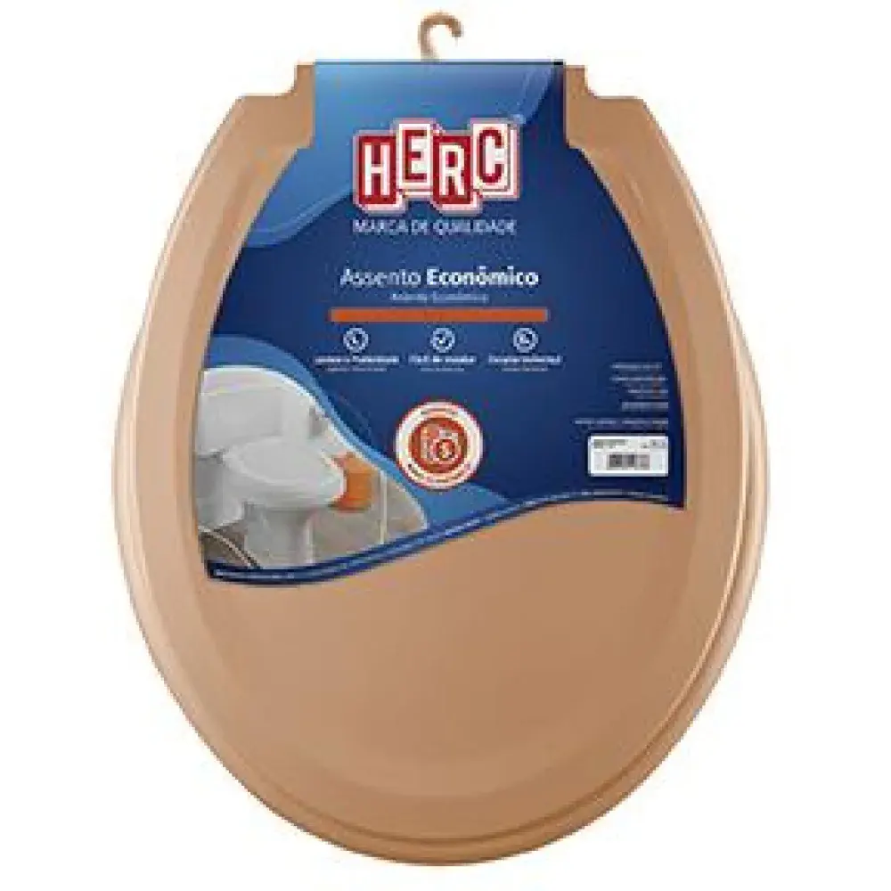 Assento sanitário econômico caramelo Herc