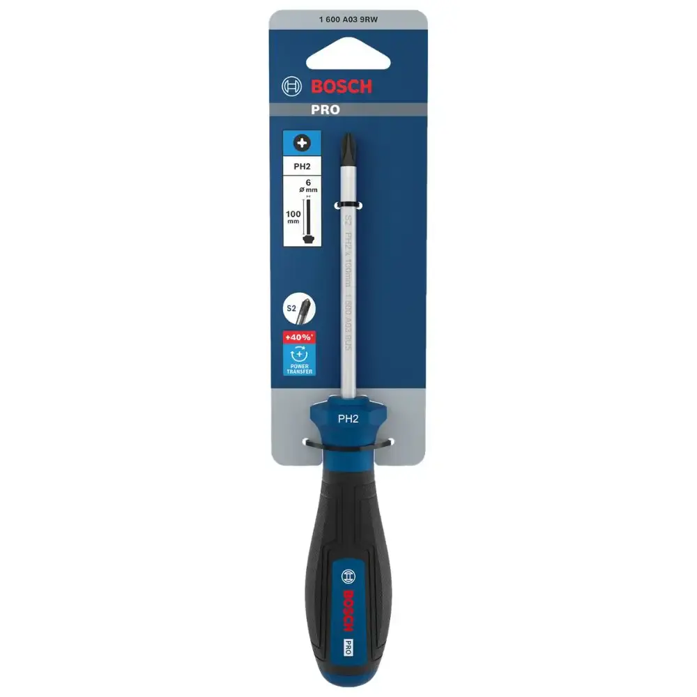 Chave Phillips Pro Pozidriv PZ2 x 100 mm 1600A039RZ000 BOSCH — fotografia 2