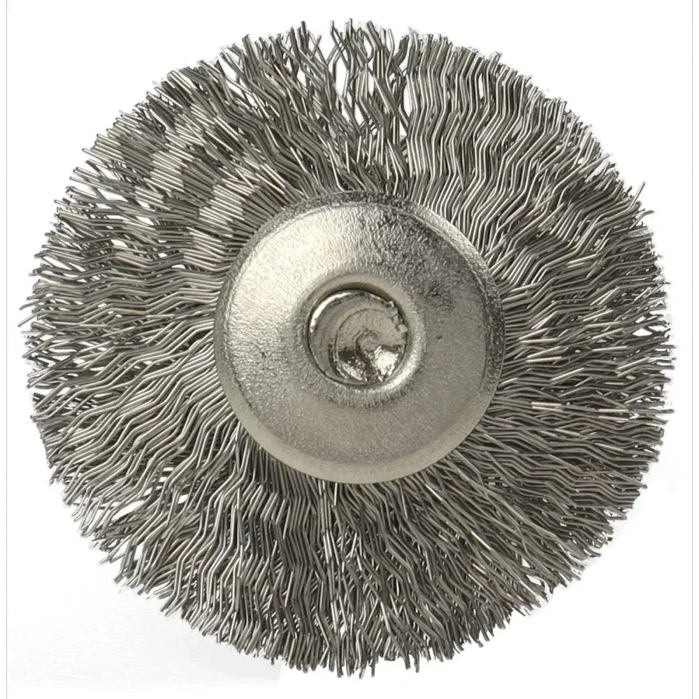 Escova circular com haste em inox 1/8 3,2X20MM Worker — fotografia 4