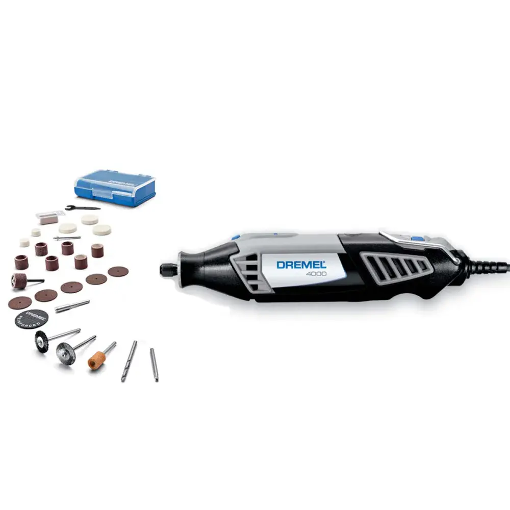 Microrretífica 4000 com 26 acessórios 35000RPM 175W 220V Dremel — fotografia de referência