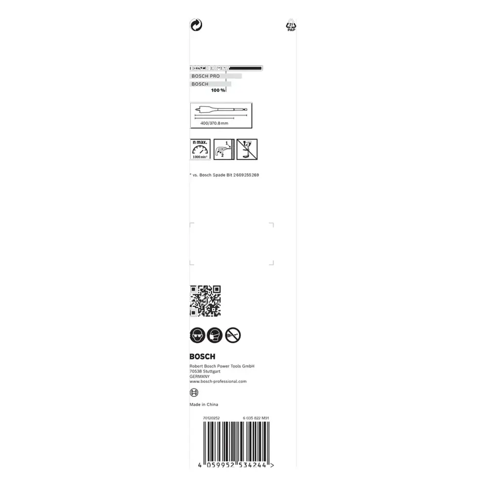 Broca para madeira EXPERT Self Cut Speed 25 x 400mm BOSCH — fotografia 4