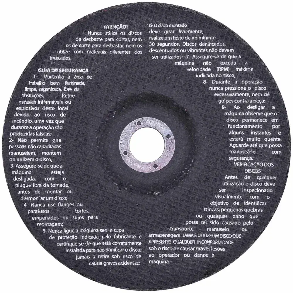 Disco desbaste 7 x 177,8 mm ferro Worker — fotografia 6