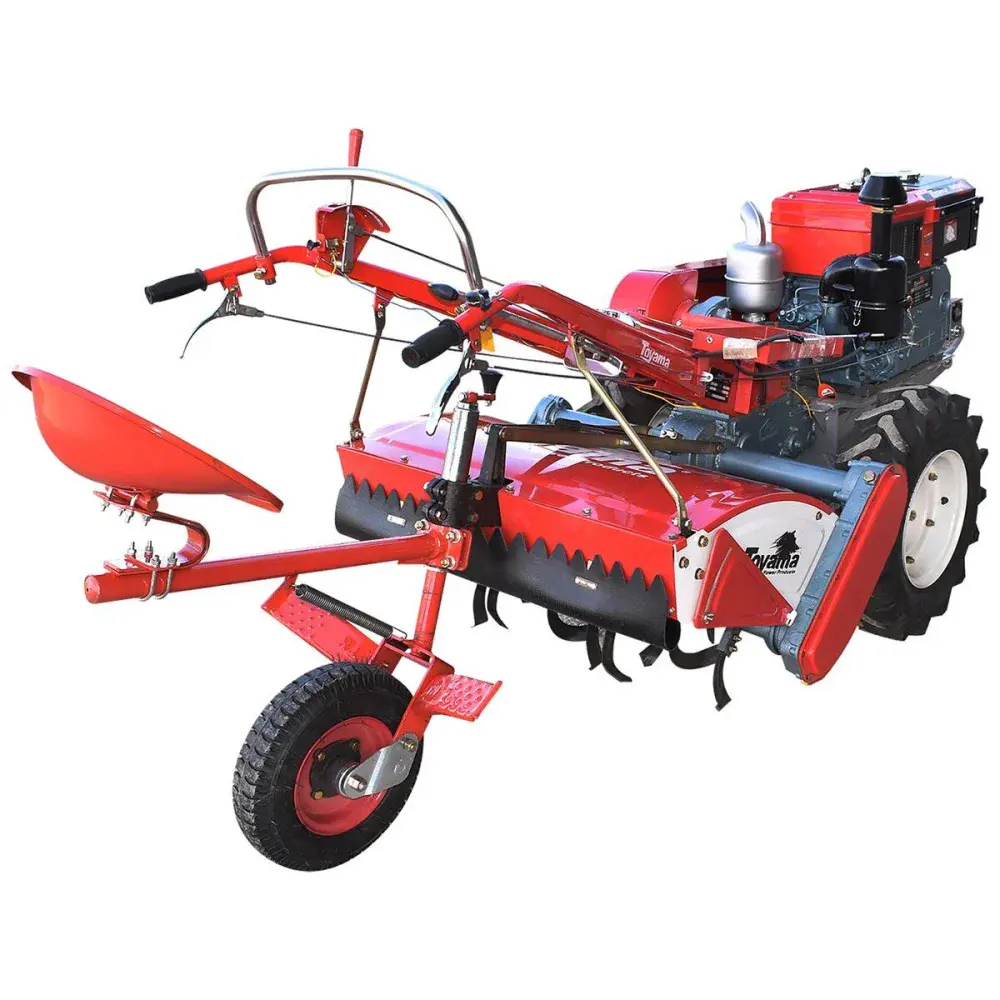 Microtrator à diesel 16,5HP 1 cilíndro TDWT80E Toyama — fotografia 5
