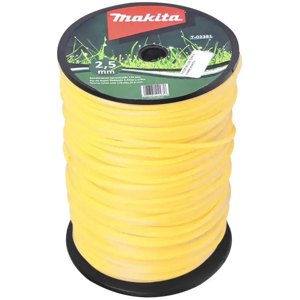 Rolo de fio de nylon 170M 2,5MM Makita — fotografia 7