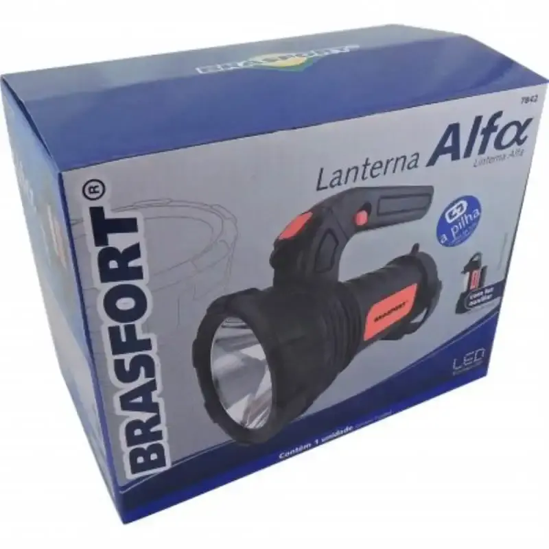 Lanterna LED à pilha alfa Brasfort — fotografia 3