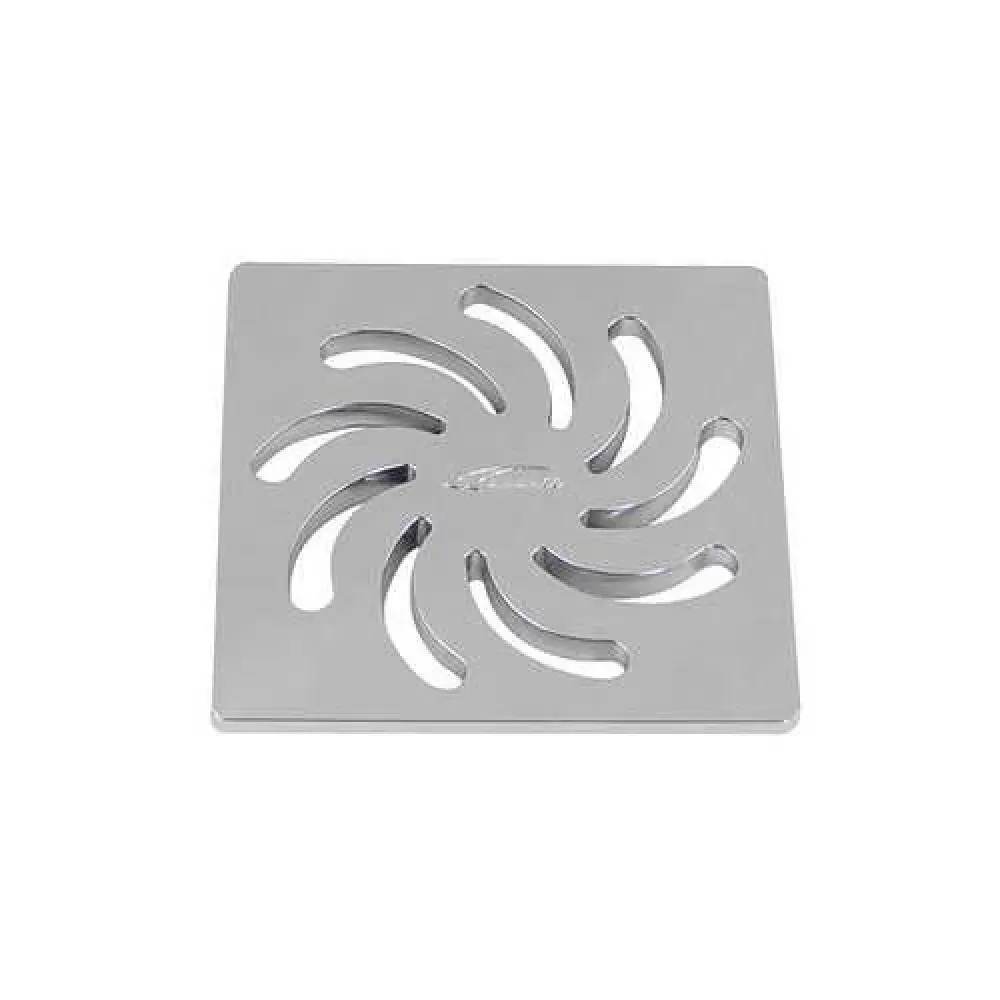Grelha quadrada cromada Amanco abs 100MM vortice — fotografia de referência