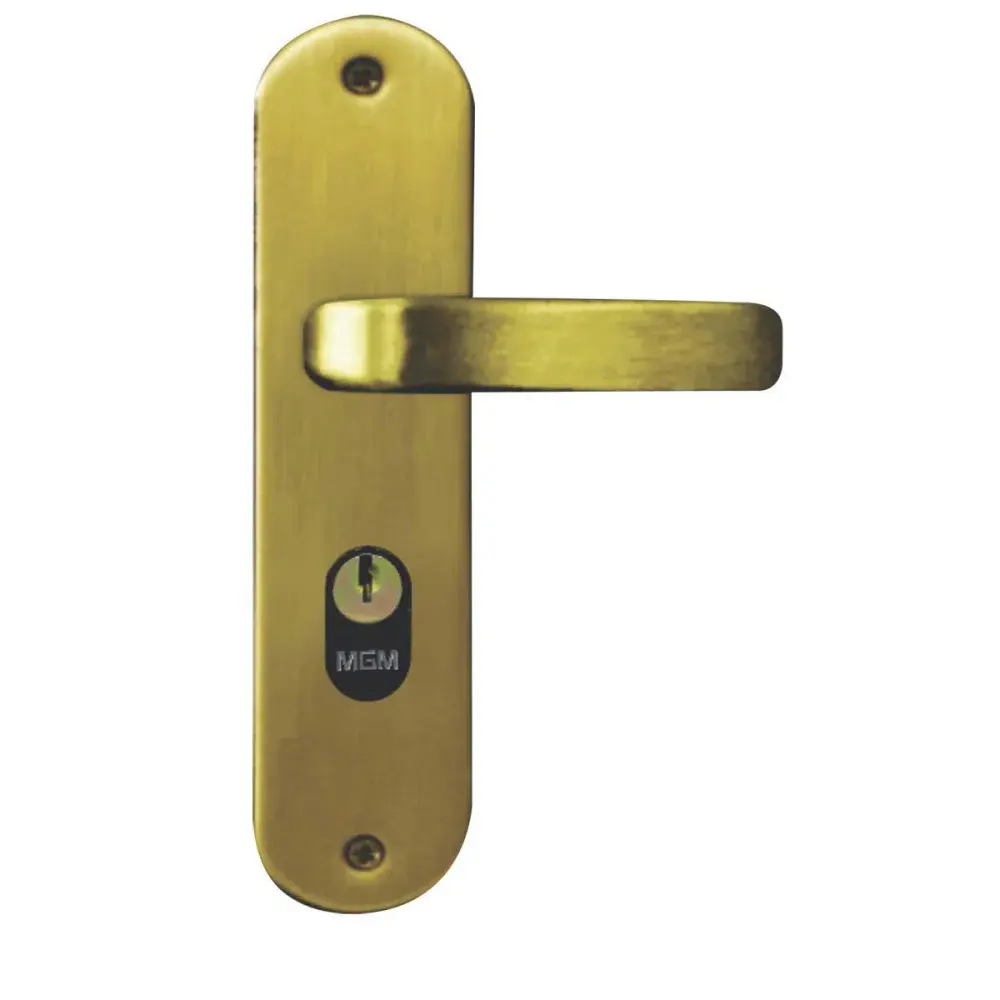 Fechadura externa MGM bronze latonado alavanca