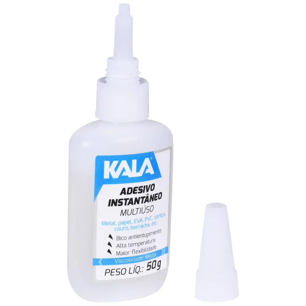 Adesivo instantâneo bico anti entupimento 50G Kala — fotografia 3