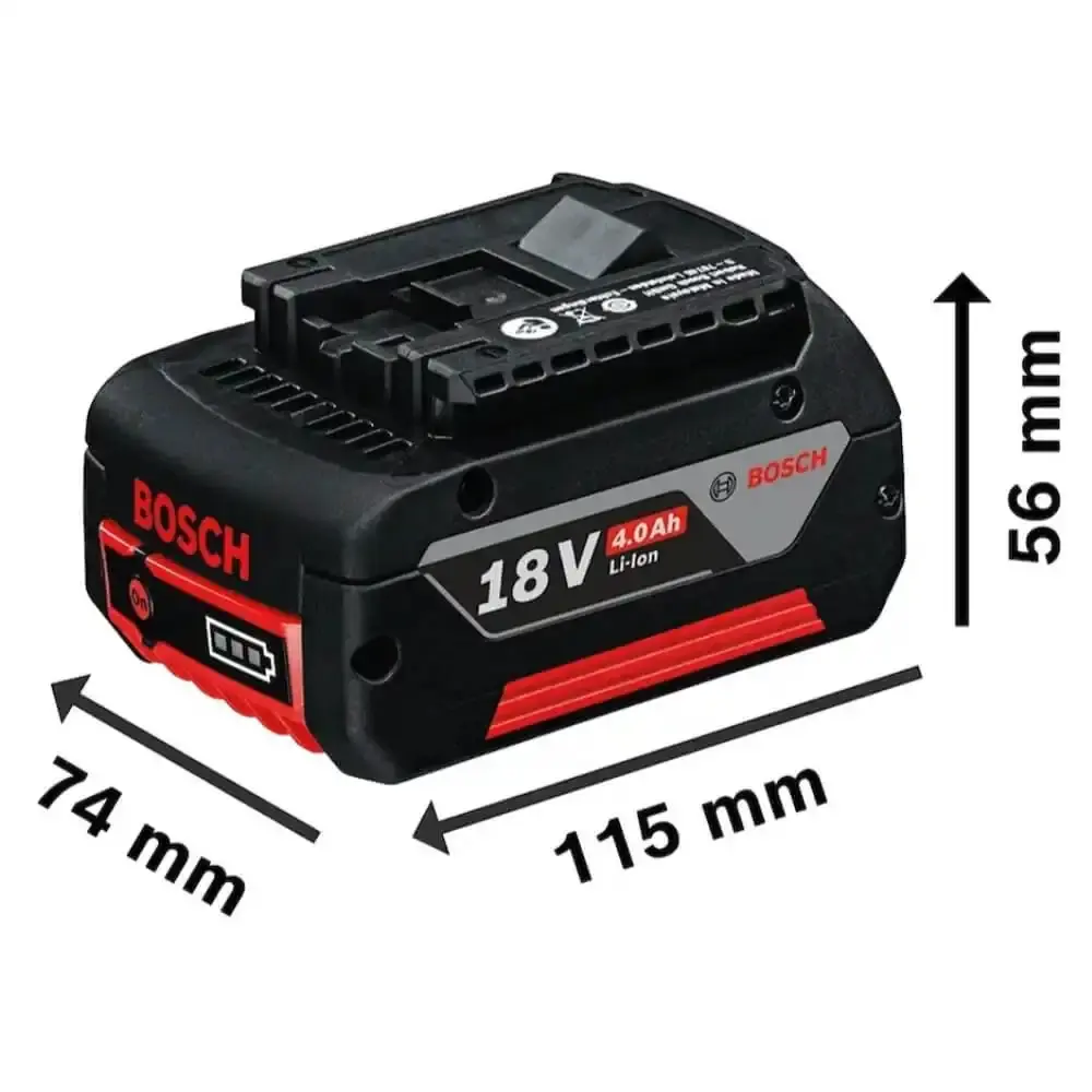 Lixadeira roto orbital 18V GEX 185-LI com 2 baterias 18V e carregador bivolt Bosch — fotografia 5