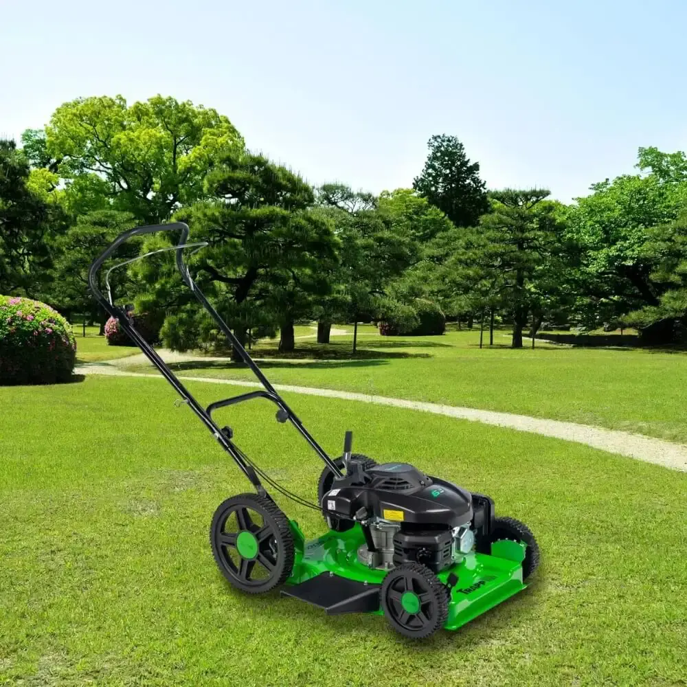 Cortador de grama gasolina 6.5 HP 4T roda alta LF-600RM Trapp — fotografia 7