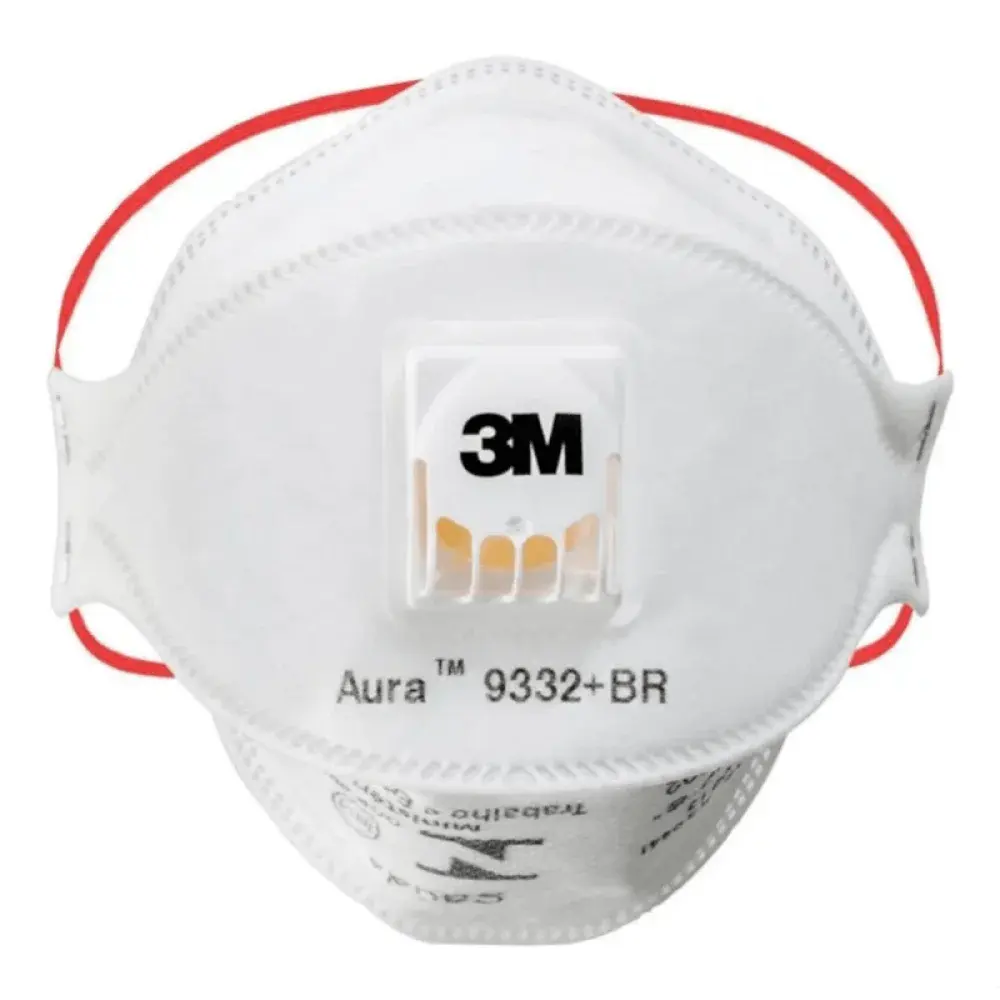 Respirador descartável PFF-3 aura 9332 com válvula 3M