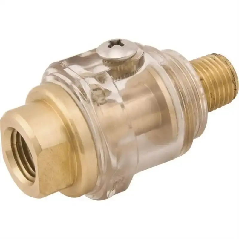 Mini lubrificador 1/4 POL 90 PSI para ferramentas pneumáticas Vonder — fotografia de referência