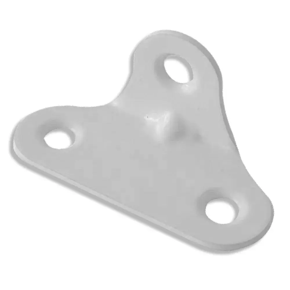 Cantoneira 3 furos universal branco 50 peç Criativa