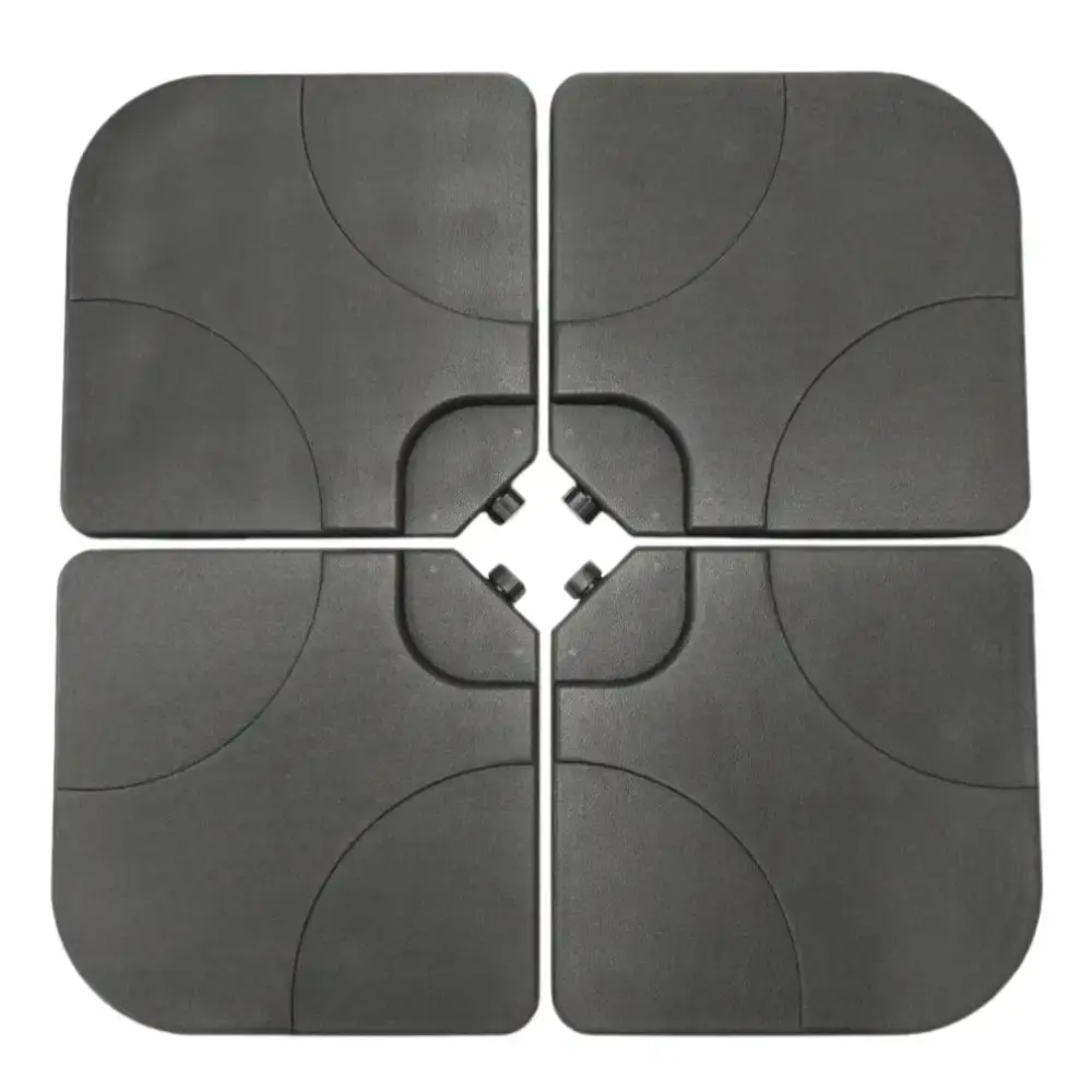 Base para ombrellone 60KG com 4 peças preto IWCJ002 ImportWay